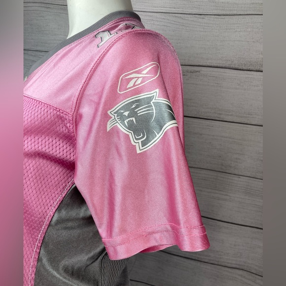 Pink Carolina Panthers Reebok Jersey Women’s size small - Picture 4 of 6